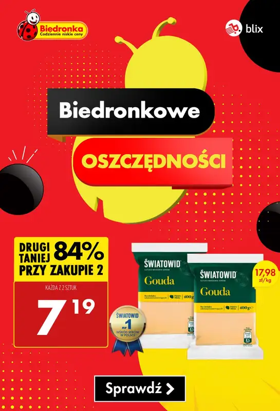 Biedronka - gazetka promocyjna Biedronkowe oszczędności  