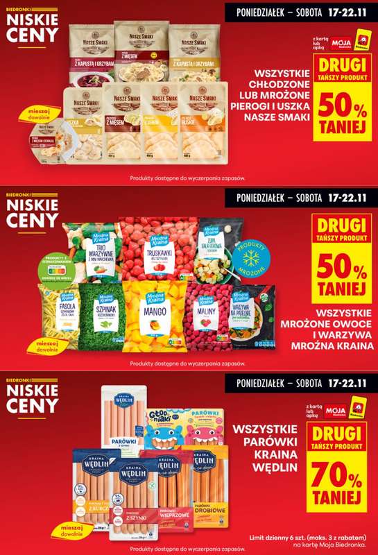 Biedronka - gazetka promocyjna Biedronkowe oszczędności od poniedziałku 17.11 do środy 19.11 - strona 6
