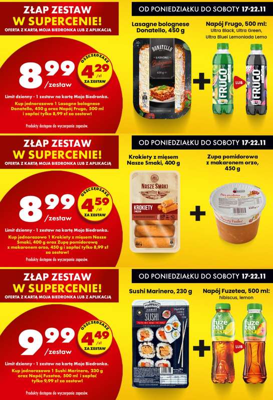 Biedronka - gazetka promocyjna Biedronkowe oszczędności od poniedziałku 17.11 do środy 19.11 - strona 8