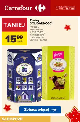 Carrefour - gazetka promocyjna ŚWIĄTECZNE SŁODKOŚCI - w super cenach! od wtorku 18.11 do soboty 22.11 - strona 7