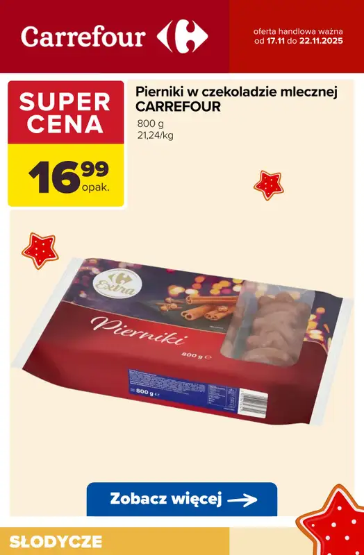Carrefour - gazetka promocyjna ŚWIĄTECZNE SŁODKOŚCI - w super cenach! od wtorku 18.11 do soboty 22.11 - strona 9