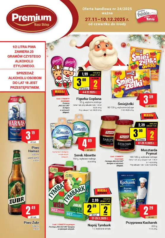 Premium - gazetka promocyjna Gazetka Premium od czwartku 27.11 do środy 10.12