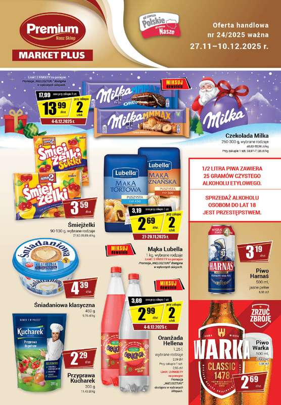 Premium - gazetka promocyjna Gazetka Premium Market Plus od czwartku 27.11 do środy 10.12