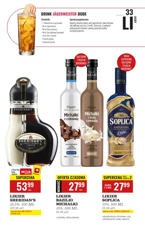 Biedronka - gazetka promocyjna Czas na Toast! od poniedziałku 17.11 do soboty 29.11 - strona 33