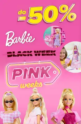 Smyk - gazetka promocyjna Pink Weeks: Barbie do -50% od poniedziałku 17.11 