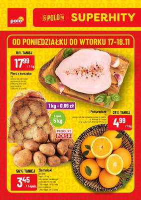 POLOmarket - gazetka promocyjna Super hity od poniedziałku 17.11 do wtorku 18.11