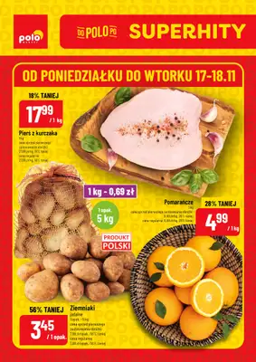POLOmarket - gazetka promocyjna Super hity od poniedziałku 17.11 do wtorku 18.11