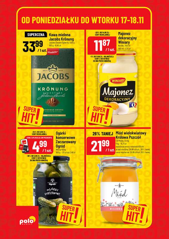 POLOmarket - gazetka promocyjna Super hity od poniedziałku 17.11 do wtorku 18.11 - strona 4