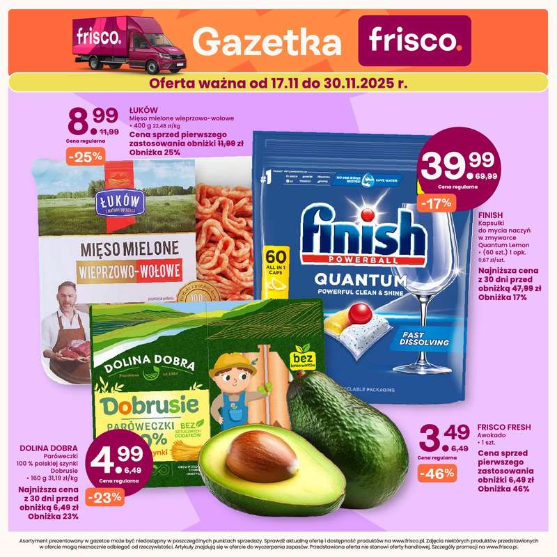 Frisco - gazetka promocyjna Gazetka od poniedziałku 17.11 do niedzieli 30.11