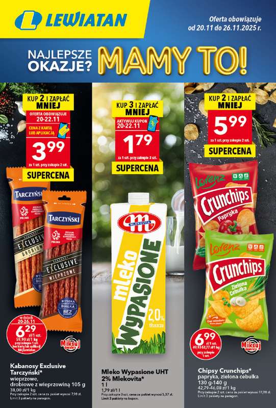 LEWIATAN - gazetka promocyjna MAMY TO w Lewiatanie od czwartku 20.11 do środy 26.11