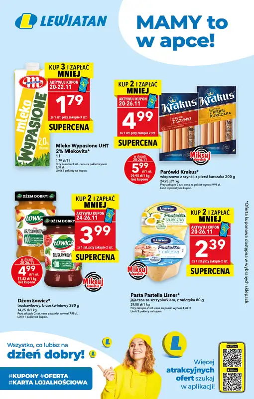 LEWIATAN - gazetka promocyjna Z kuponami w Lewiatanie  