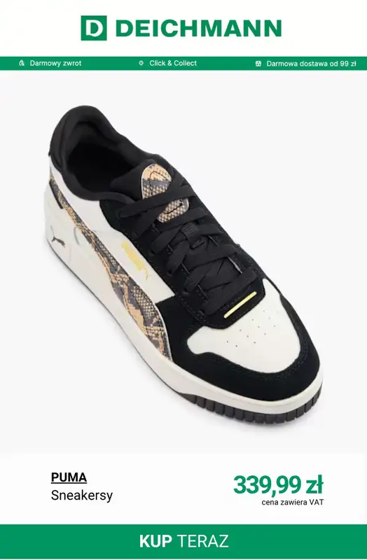 Deichmann - gazetka promocyjna Sneakersy damskie Puma od poniedziałku 17.11  - strona 6