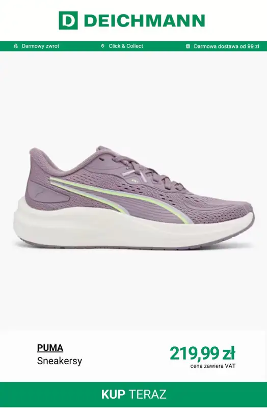 Deichmann - gazetka promocyjna Sneakersy damskie Puma od poniedziałku 17.11  - strona 5
