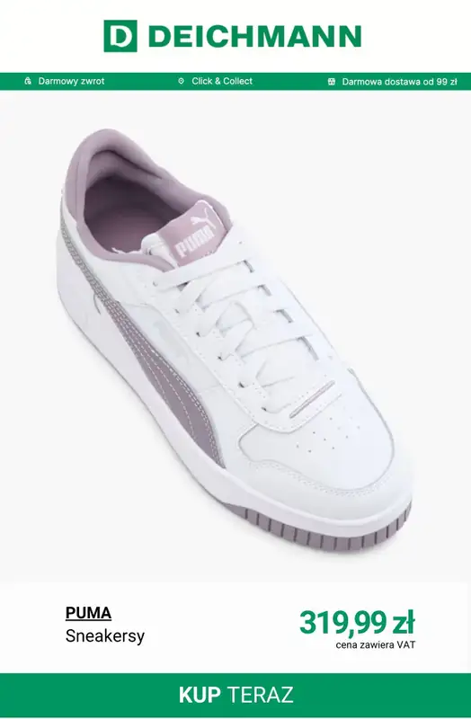 Deichmann - gazetka promocyjna Sneakersy damskie Puma od poniedziałku 17.11  - strona 12