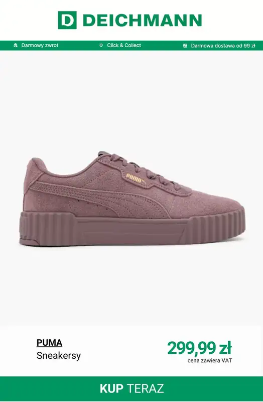 Deichmann - gazetka promocyjna Sneakersy damskie Puma od poniedziałku 17.11  - strona 9