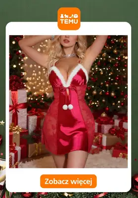 Prezenty - gazetka promocyjna Temu | Świąteczne piżamy dla niej od poniedziałku 17.11  - strona 7