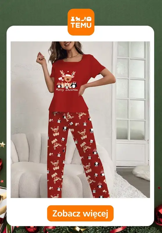 Prezenty - gazetka promocyjna Temu | Świąteczne piżamy dla niej od poniedziałku 17.11  - strona 4