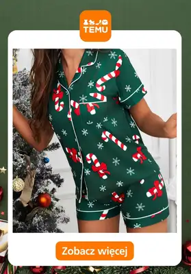 Temu - gazetka promocyjna Świąteczne piżamy dla niej od poniedziałku 17.11  - strona 2