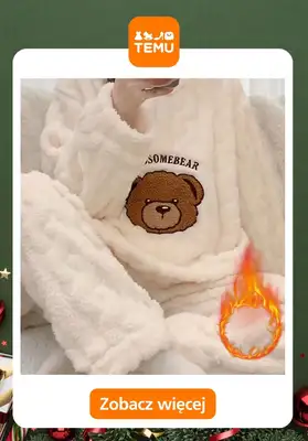 Temu - gazetka promocyjna Świąteczne piżamy dla niej od poniedziałku 17.11  - strona 12