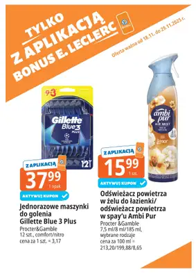 Leclerc - gazetka promocyjna Oferta E.Leclerc I Bonus skanujesz, kasę zyskujesz od wtorku 18.11 do soboty 29.11 - strona 18