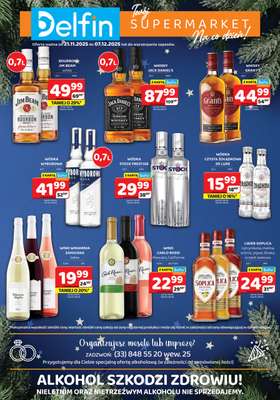 Delfin - gazetka promocyjna Oferta alkoholowa  do niedzieli 07.12