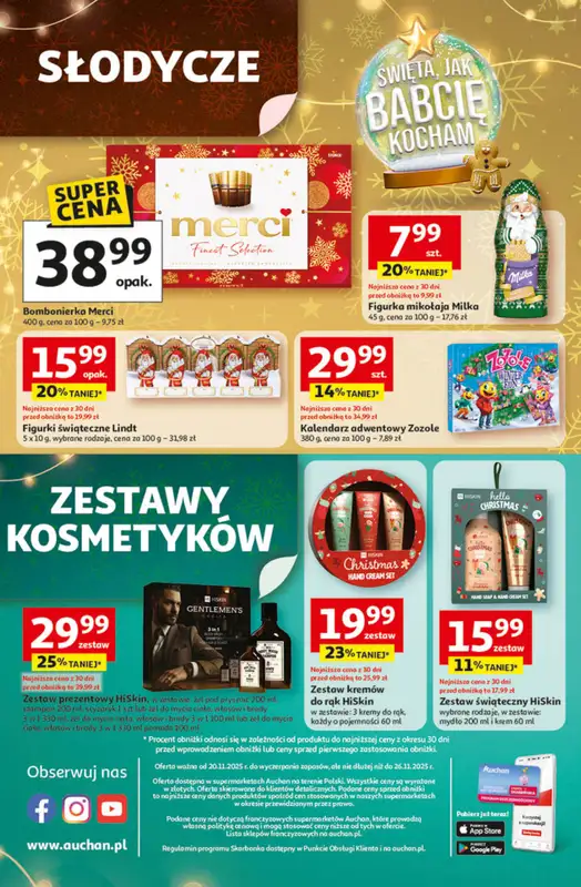 Auchan - gazetka promocyjna Gazetka Święta jak babcię kocham Supermarket Auchan od czwartku 20.11 do środy 26.11 - strona 8