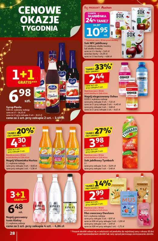 Auchan - gazetka promocyjna Gazetka Święta jak babcię kocham Hipermarket Auchan od czwartku 20.11 do środy 26.11 - strona 28