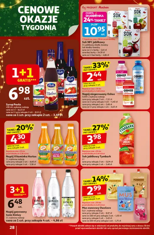 Auchan - gazetka promocyjna Gazetka Święta jak babcię kocham Hipermarket Auchan od czwartku 20.11 do środy 26.11 - strona 28