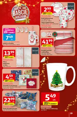 Auchan - gazetka promocyjna Gazetka Święta jak babcię kocham Hipermarket Auchan od czwartku 20.11 do środy 26.11 - strona 39