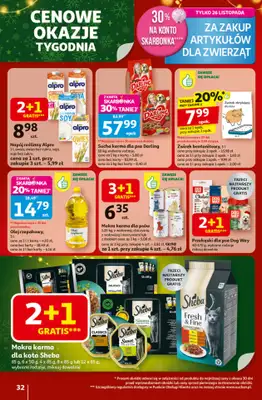 Auchan - gazetka promocyjna Gazetka Święta jak babcię kocham Hipermarket Auchan od czwartku 20.11 do środy 26.11 - strona 32