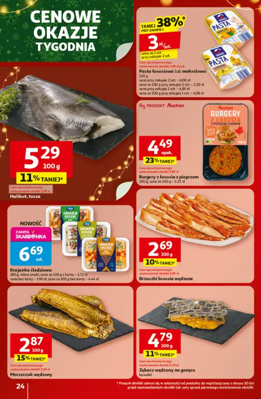 Auchan - gazetka promocyjna Gazetka Święta jak babcię kocham Hipermarket Auchan od czwartku 20.11 do środy 26.11 - strona 24