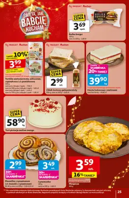 Auchan - gazetka promocyjna Gazetka Święta jak babcię kocham Hipermarket Auchan od czwartku 20.11 do środy 26.11 - strona 25