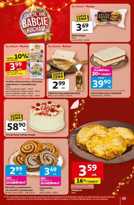 Auchan - gazetka promocyjna Gazetka Święta jak babcię kocham Hipermarket Auchan od czwartku 20.11 do środy 26.11 - strona 25