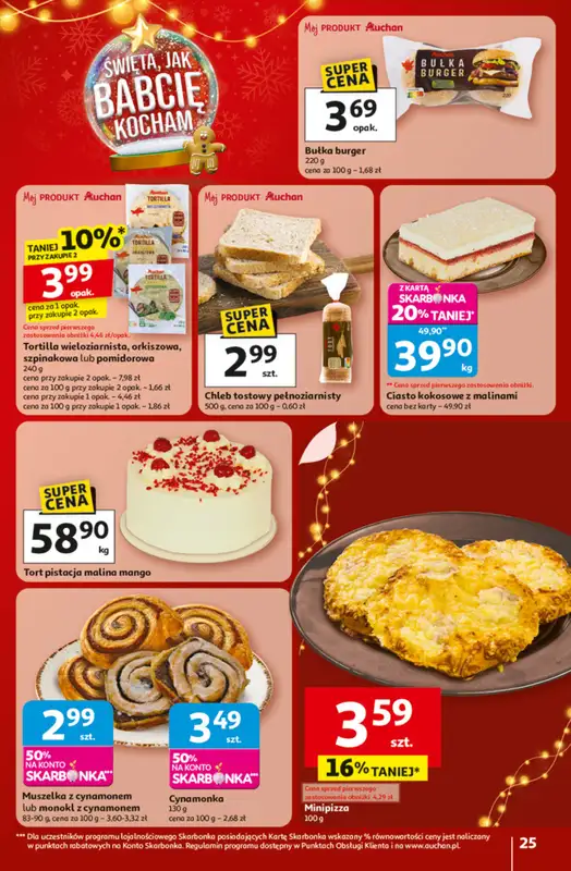 Auchan - gazetka promocyjna Gazetka Święta jak babcię kocham Hipermarket Auchan od czwartku 20.11 do środy 26.11 - strona 25