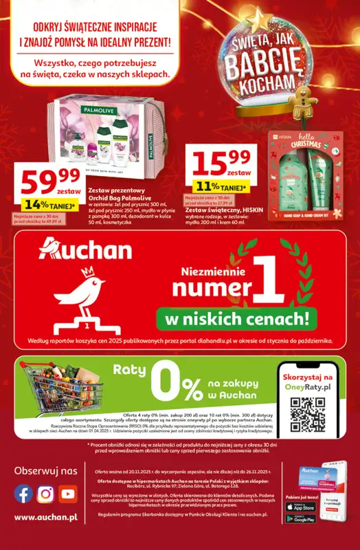 Auchan - gazetka promocyjna Gazetka Święta jak babcię kocham Hipermarket Auchan od czwartku 20.11 do środy 26.11 - strona 45