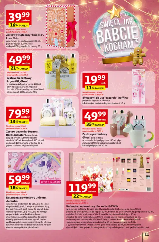 Auchan - gazetka promocyjna Gazetka Święta jak babcię kocham Hipermarket Auchan od czwartku 20.11 do środy 26.11 - strona 11