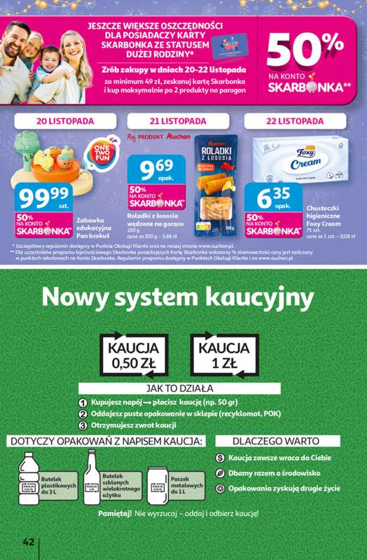 Auchan - gazetka promocyjna Gazetka Święta jak babcię kocham Hipermarket Auchan  do środy 26.11 - strona 42