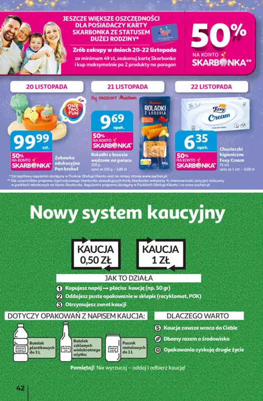 Auchan - gazetka promocyjna Gazetka Święta jak babcię kocham Hipermarket Auchan od czwartku 20.11 do środy 26.11 - strona 42