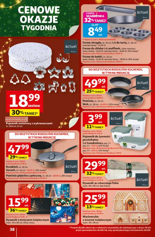 Auchan - gazetka promocyjna Gazetka Święta jak babcię kocham Hipermarket Auchan od czwartku 20.11 do środy 26.11 - strona 38