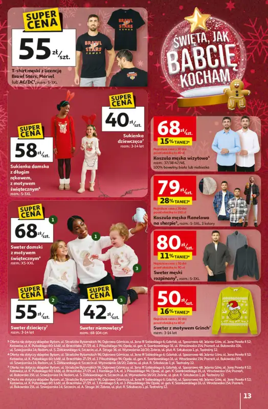 Auchan - gazetka promocyjna Gazetka Święta jak babcię kocham Hipermarket Auchan od czwartku 20.11 do środy 26.11 - strona 13
