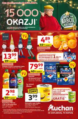 Auchan - gazetka promocyjna Gazetka Święta jak babcię kocham Hipermarket Auchan od czwartku 20.11 do środy 26.11