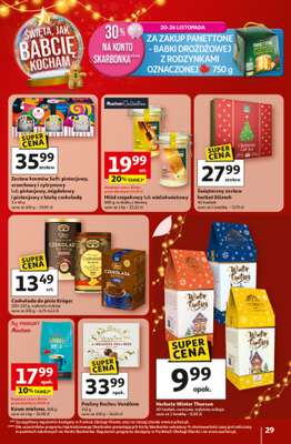 Auchan - gazetka promocyjna Gazetka Święta jak babcię kocham Hipermarket Auchan od czwartku 20.11 do środy 26.11 - strona 29