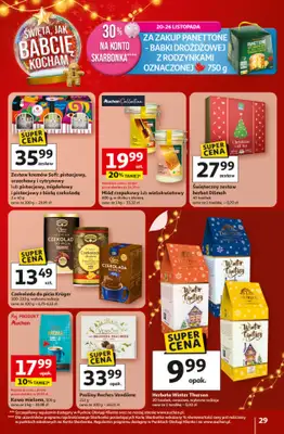 Auchan - gazetka promocyjna Gazetka Święta jak babcię kocham Hipermarket Auchan od czwartku 20.11 do środy 26.11 - strona 29