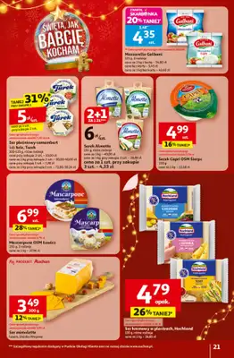 Auchan - gazetka promocyjna Gazetka Święta jak babcię kocham Hipermarket Auchan od czwartku 20.11 do środy 26.11 - strona 21