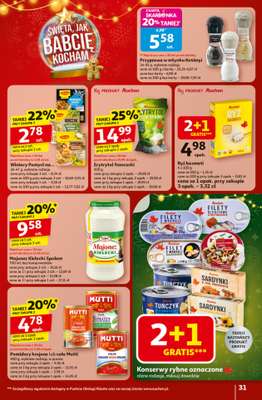 Auchan - gazetka promocyjna Gazetka Święta jak babcię kocham Hipermarket Auchan od czwartku 20.11 do środy 26.11 - strona 31