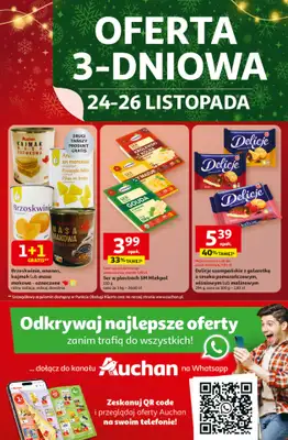 Auchan - gazetka promocyjna Gazetka Święta jak babcię kocham Hipermarket Auchan od czwartku 20.11 do środy 26.11 - strona 3