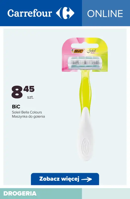 Carrefour - gazetka promocyjna Jednorazowe maszynki do golenia - oferta ONLINE od wtorku 18.11  - strona 8