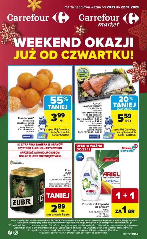 Carrefour Market - gazetka promocyjna Gazetka Weekend promek już od czwartku  