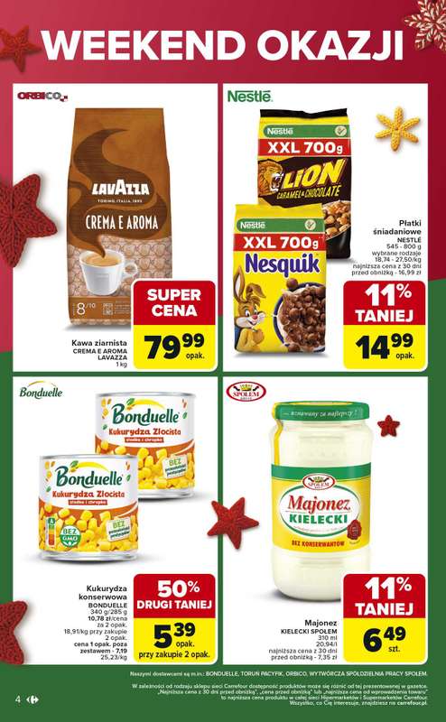 Carrefour Market - gazetka promocyjna Gazetka Weekend promek już od czwartku od czwartku 20.11 do soboty 22.11 - strona 4
