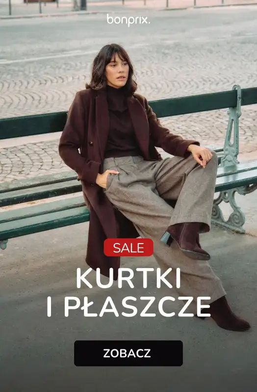 bonprix - gazetka promocyjna Kurtki i płaszcze na wyprzedaży od wtorku 18.11 do poniedziałku 24.11